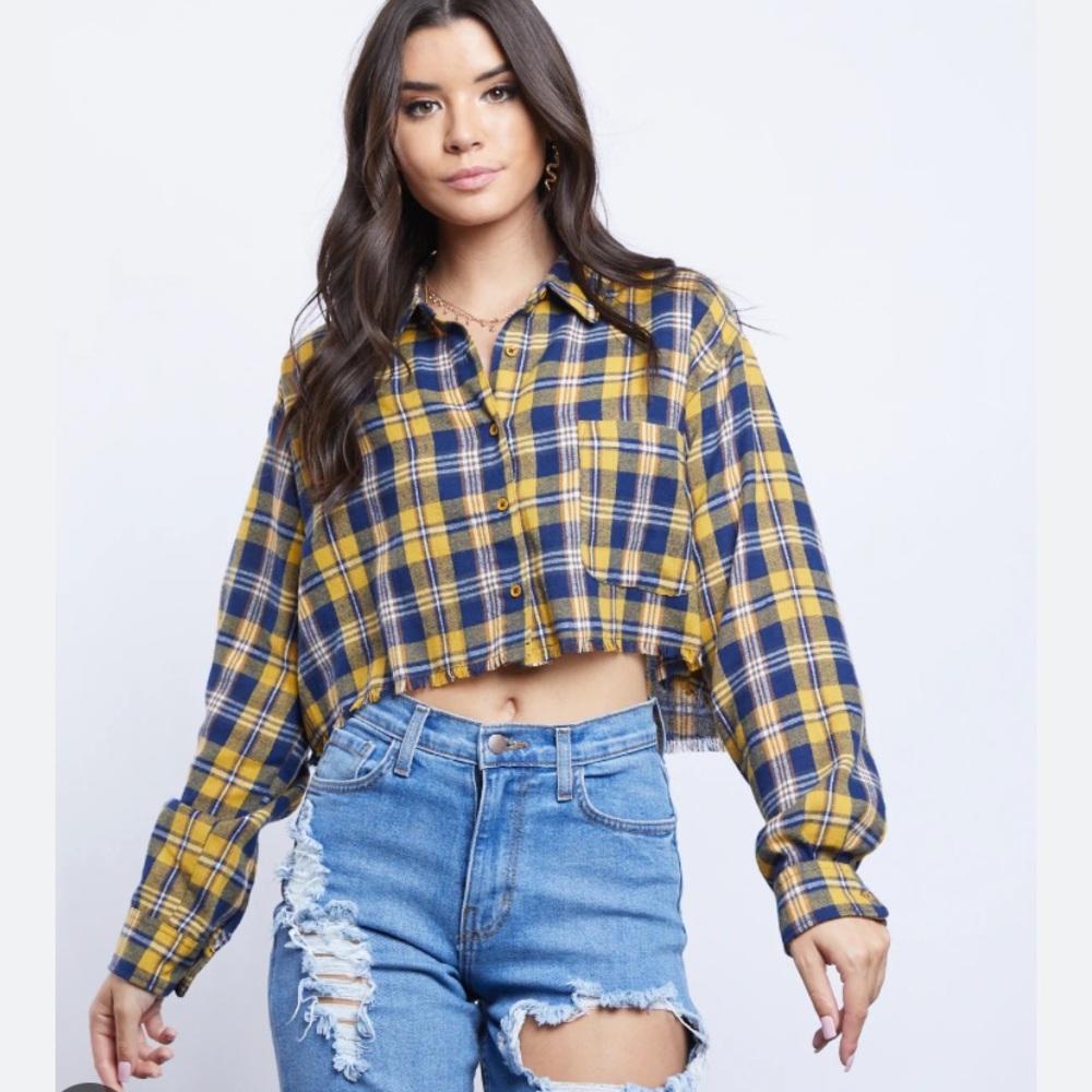 Crop flannel